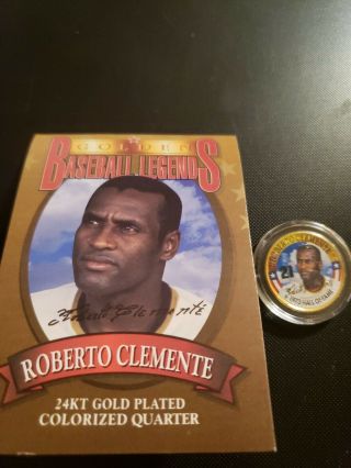 Roberto Clemente Golden Baseball Legends Coin