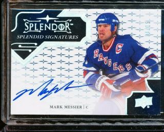 2017 - 18 Upper Deck Splendor Splendid Signatures Mark Messier Auto 4/15
