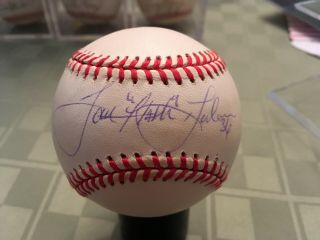 Tom Flash Gordon Boston Red Sox Signed Rawlings Oal Ball W/our