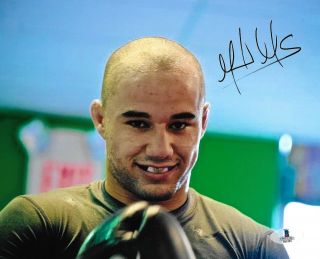 Marlon Moraes Signed 8x10 Photo Bas Beckett Wsof Ufc Champ Picture Autograph
