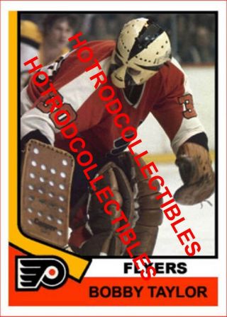 1974 - 75 O Pee Chee Topps Custom Bobby Taylor Philadelphia Flyers Nhl 417