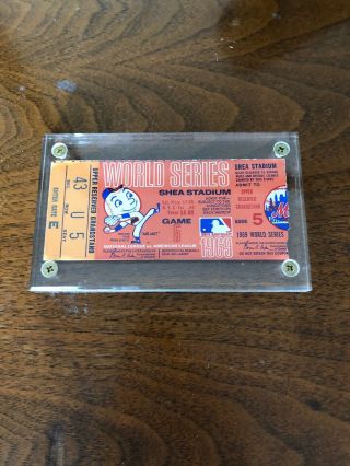 Game 5 Clincher World Series Ticket Stub Miracle Mets 1969 - Shea Stadium