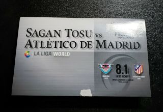 2015 Pre Season Tour Atletico Madrid vs Sagan Tosu Commemorative Ticket 4