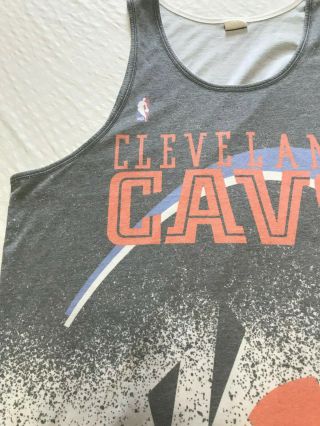 Mitchell & Ness Cleveland Cavaliers Vintage Throwback Logo Tank Top Men ' s XXL 2