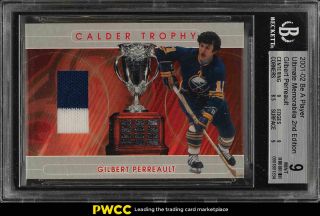 2001 Be A Player 2nd Edition Calder Trophy Gilbert Perreault Patch Bgs 9 (pwcc)