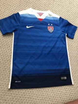 Authentic Nike Usa 2015 World Cup Youth Soccer Jersey (size: M) Retail $70 Rare