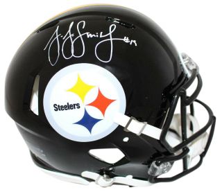 Juju Smith - Schuster Signed Pittsburgh Steelers Authentic Speed Helmet Bas 24108
