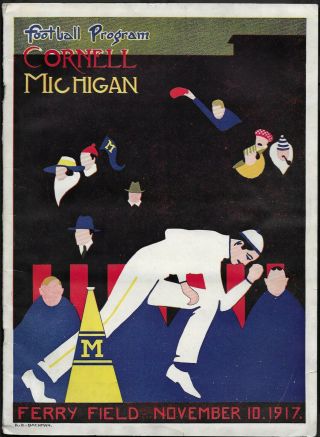 Nov.  10,  1917 University Of Michigan Vs.  Cornell Football Program
