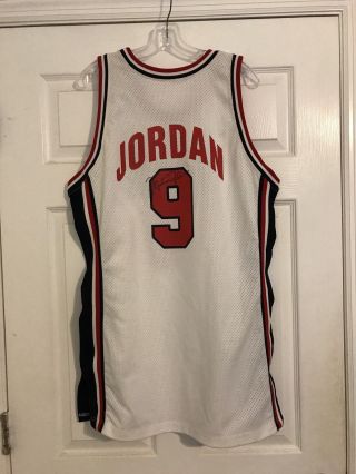 Michael Jordan Signed Game Worn Dream Team 1 Jersey 2