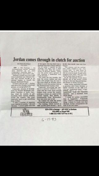 Michael Jordan Signed Game Worn Dream Team 1 Jersey 7