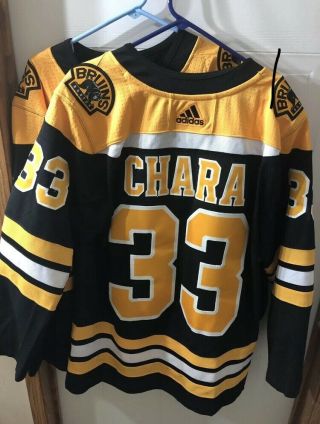 Boston Bruins Chara Adidas Hockey Jersey Size 52 (purchased @ Bruins Pro Shop)