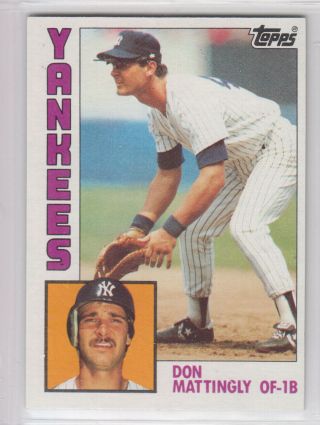1984 Topps Don Mattingly Rc Nrmnt - Yankees Legend