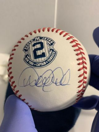 Derek Jeter Signed Retirement Logo Rawlings Baseball MLB And Steiner @@@@@ 2