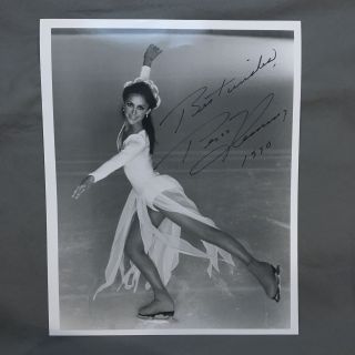 Signed Peggy Fleming 8x10 B&w Photo