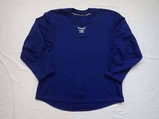 Pro Stock Blank Adidas Practice Hockey Jersey Sz 56 Royal Made In Canada