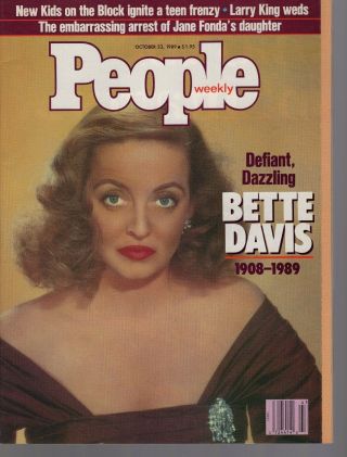 Bette Davis Tribute People Weekly Collector 