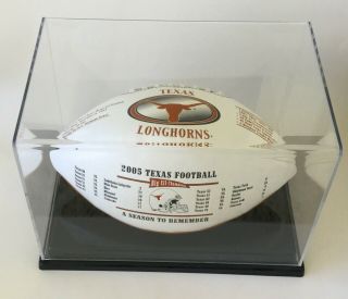 Texas Longhorns 2005 National Champions Collectable Football In Case