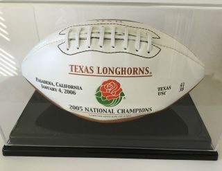 Texas Longhorns 2005 National Champions Collectable Football In Case 2
