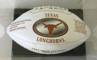 Texas Longhorns 2005 National Champions Collectable Football In Case 3