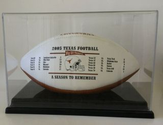 Texas Longhorns 2005 National Champions Collectable Football In Case 5
