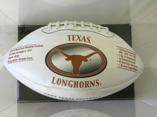 Texas Longhorns 2005 National Champions Collectable Football In Case 7