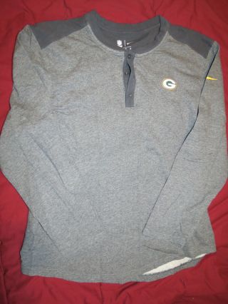 Vintage Tnike Nfl Green Bay Packers Gray Long - Slv Shirt Adult L - Xl (mens,  Womens)