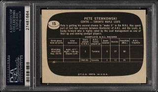 1966 Topps USA Test Hockey Pete Stemkowski 15 PSA 6 EXMT (PWCC) 2