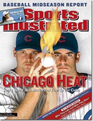 July 7,  2003 Kerry Wood And Mark Prior Chicago Cubs Sports Illustrated No Label