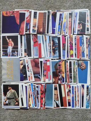 Wwf Merlin Stickers Superstars Of Wrestling 1991 Blue Hasbro Wwe Numbers 1 - 215