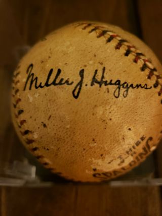1923 World Series Game - Ball Signed by Ruth,  Huggins,  McGraw.  PSA Certified 2