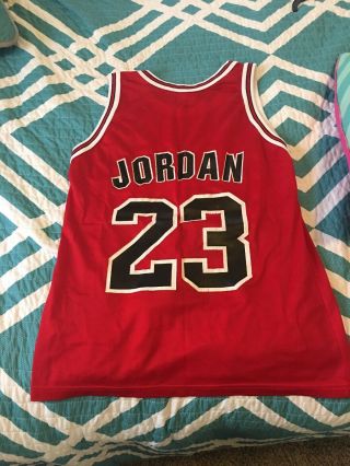 Men’s Size 48 Champion Nba Chicago Bulls Number 23 Michael Jordan Jersey