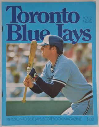 1978 Toronto Blue Jays Texas Rangers Mlb Baseball Program Unscored Scorecard
