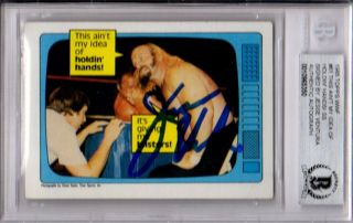 Beckett - Bas 1985 Topps Wwe - Wwf Jesse Ventura Autographed - Signed Trading Card 350