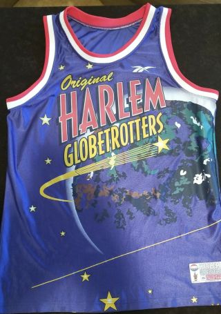 Authentic Official Reebok Harlem Globetrotters Game Jersey Xl