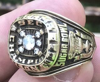 1989 Alabama Crimson Tide Sec Football Champions Championship 10k Ring