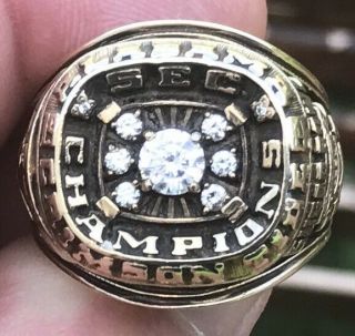 1989 Alabama crimson tide sec football champions championship 10k ring 2