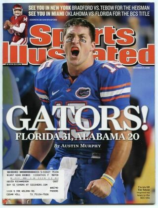 Si: Sports Illustrated December 15,  2008 Gators: Tim Tebow,  Florida,  Very Good