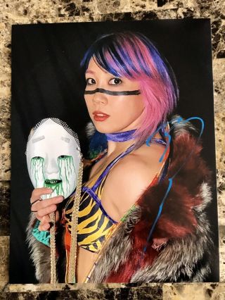 Wwe Nxt Asuka Autographed Sexy 11x14 Photo Hand Signed Wrestling Wrestlemania