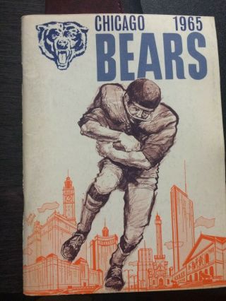 1965 Chicago Bears Football Media Guide,  Gale Sayers Dick Butkus Mike Ditka Good