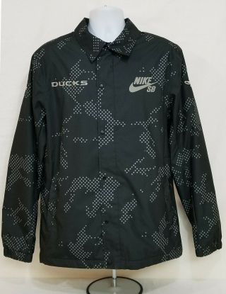 Oregon Ducks Football Team Issued Nike Sb Exclusive Rain Jacket Coat Men 