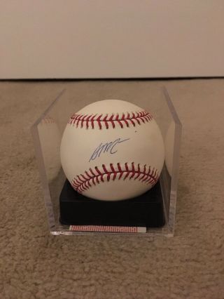 Brian Mccann Autographed Baseball Braves Yankees