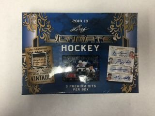 2018 - 19 Leaf Ultimate Hockey Factory Hobby Box