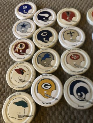 1972 - 74 Complete Set Of 26 Gatorade NFL helmet Caps / Lids,  really Good Cond 3