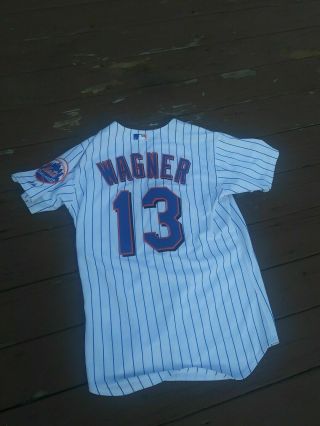Majestic Billy Wagner No.  13 York Mets Authentic Baseball Jersey Sz 44