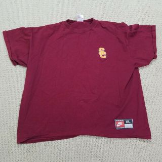 Vintage Nike Usc Trojans T Shirt Adult Xl Extra Large Cardinal Red Wide Mens Usa
