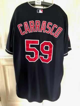 Carlos Carrasco Game Worn Jersey,  Cleveland Indians,  Opening Day,  Mlb Auth