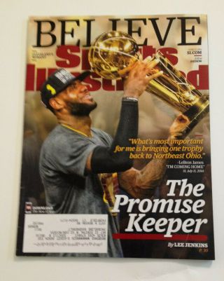 Sports Illustrated June 27th 2016 Lebron James Cleveland Cavaliers Nba Trophy