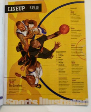 Sports Illustrated June 27th 2016 LeBron James Cleveland Cavaliers NBA Trophy 2