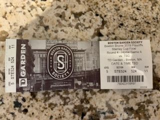 2019 Nhl Stanley Cup Finals Boston Bruins St Louis Blues Ticket Stub Game 7