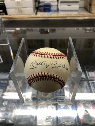 Mickey Mantle Autograph Signed Rawlings Baseball W /coa Yankees